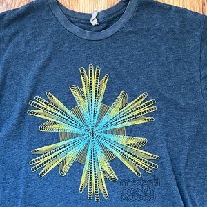 Vintage Medeski Martin & Wood Six Hands Large Short Sleeve blue T-Shirt